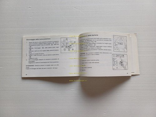 Honda XL 125 1983 manuale uso manutenzione originale ITALIANO