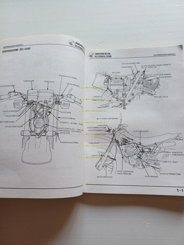 HONDA XL 125 R - XL 200 R 1984-85 manuale …
