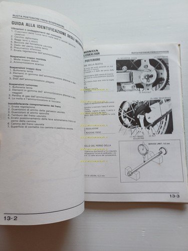 HONDA XL 125 R - XL 200 R 1984-85 manuale …