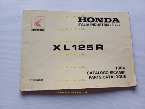 Honda XL 125 R 1984 catalogo ricambi originale spare parts …