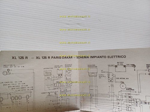 Honda XL 125 R2- XL 125 R-PD avv. elettr. 1984-85 …