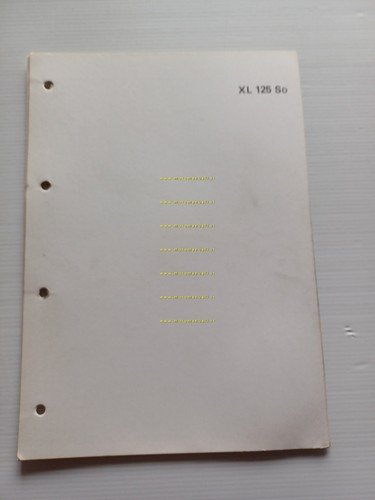 Honda XL 125 scheda informazioni tecniche manuale officina italiano originale