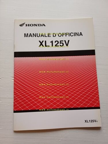 Honda XL 125 V VARIANTI 2003-4 manuale officina ITALIANO originale