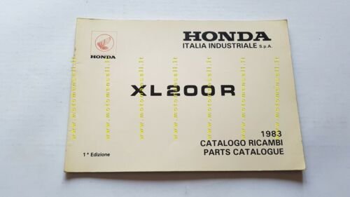 HONDA XL 200 1983 catalogo ricambi ORIGINALE spare parts catalogue