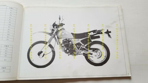 HONDA XL 200 1983 catalogo ricambi ORIGINALE spare parts catalogue