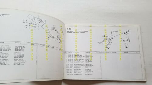 HONDA XL 200 1983 catalogo ricambi ORIGINALE spare parts catalogue