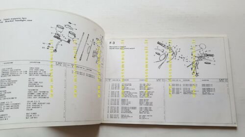 HONDA XL 200 1983 catalogo ricambi ORIGINALE spare parts catalogue