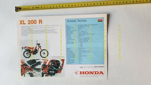 Honda XL 200 1983 depliant ITALIANO originale brochure