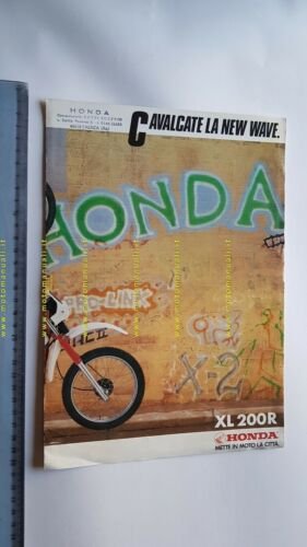 Honda XL 200 R 1985 depliant moto italiano originale brochure