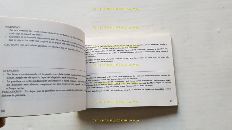 Honda XL 250 R 1981 manuale uso manutenzione originale inglese …