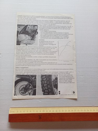 Honda XL 250 S 1979 depliant ITALIANO moto originale