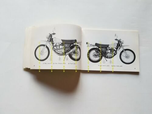 Honda XL 350 1973 manuale uso inglese originale owner's manual …