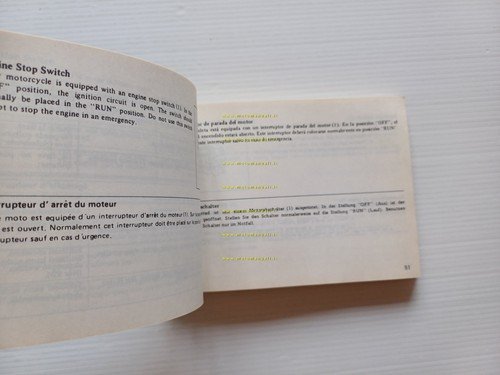 Honda XL 350 R 1984 manuale uso manutenzione inglese originale