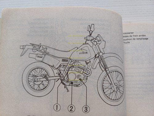 Honda XL 350 R 1984 manuale uso manutenzione inglese originale