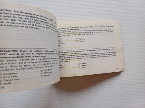 Honda XL 350 R 1984 manuale uso manutenzione inglese originale