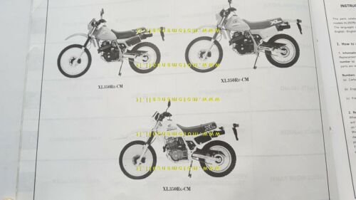 HONDA XL 350 R 1986 catalogo ricambi ORIGINALE Spare Parts …