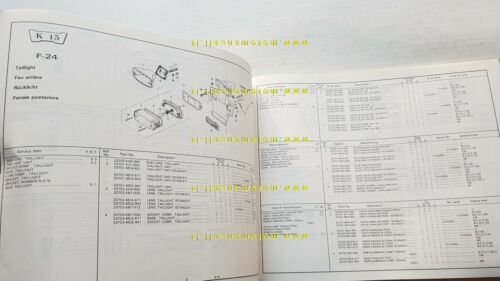 HONDA XL 350 R 1986 catalogo ricambi ORIGINALE Spare Parts …