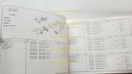 HONDA XL 350 R 1986 catalogo ricambi ORIGINALE Spare Parts …