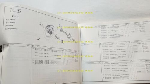 HONDA XL 350 R 1986 catalogo ricambi ORIGINALE Spare Parts …