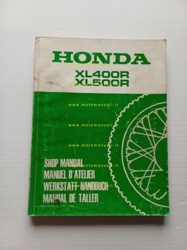 HONDA XL 400-500 1983 SUPPLEMENTO manuale officina originale