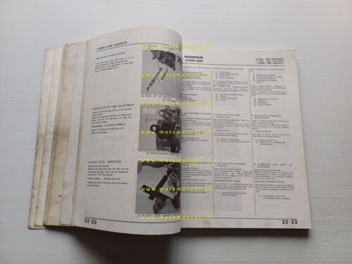 HONDA XL 400-500 1983 SUPPLEMENTO manuale officina originale