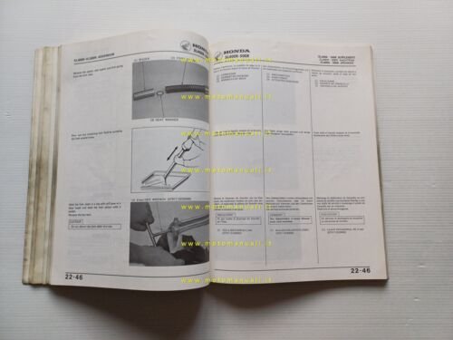 HONDA XL 400-500 1983 SUPPLEMENTO manuale officina originale