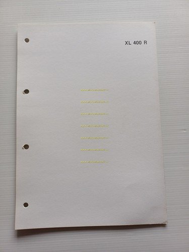Honda XL 400 R scheda informazioni tecniche manuale officina italiano …
