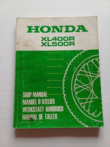 Honda XL 500 - 400 R 1982 aggiornamento SUPPLEMENTO manuale …