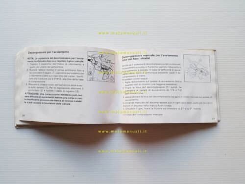 Honda XL 500 R 1982 manuale uso manutenzione ITALIANO originale