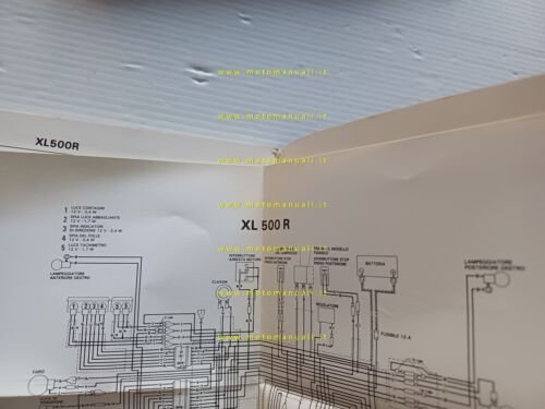 Honda XL 500 R 1984 manuale uso manutenzione originale ITALIANO