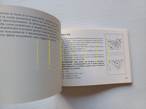 Honda XL 500 R 1984 manuale uso manutenzione originale ITALIANO