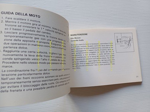 Honda XL 500 R 1984 manuale uso manutenzione originale ITALIANO