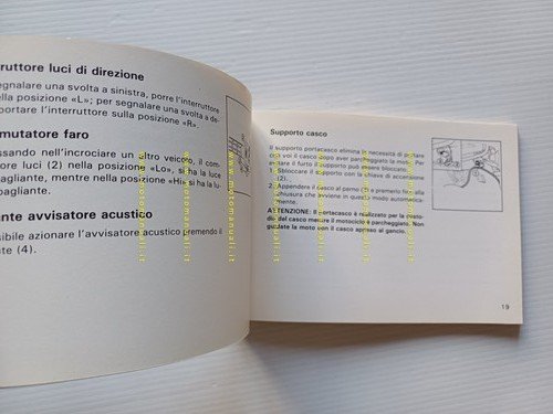 Honda XL 500 R 1984 manuale uso manutenzione originale ITALIANO