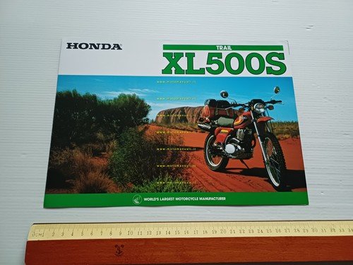 Honda XL 500 S 1979 depliant originale inglese printed in …
