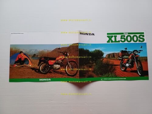 Honda XL 500 S 1979 depliant originale inglese printed in …