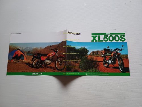 Honda XL 500 S 1979 depliant originale inglese printed in …