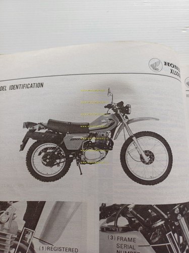 HONDA XL 500 S 1979 manuale officina originale