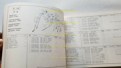 HONDA XL 500 S 1980 catalogo ricambi Enduro ORIGINALE Spare …