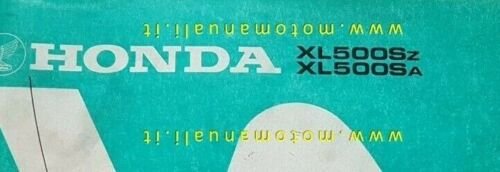 HONDA XL 500 S 1980 catalogo ricambi Enduro ORIGINALE Spare …