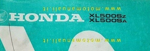HONDA XL 500 S 1980 catalogo ricambi Enduro ORIGINALE Spare …
