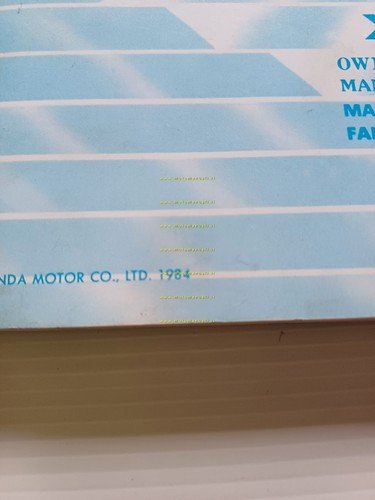 Honda XL 600 L - 600 R 1984 manuale uso …
