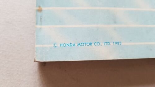 Honda XL 600 L 1983 manuale uso originale MOTO fahrer …