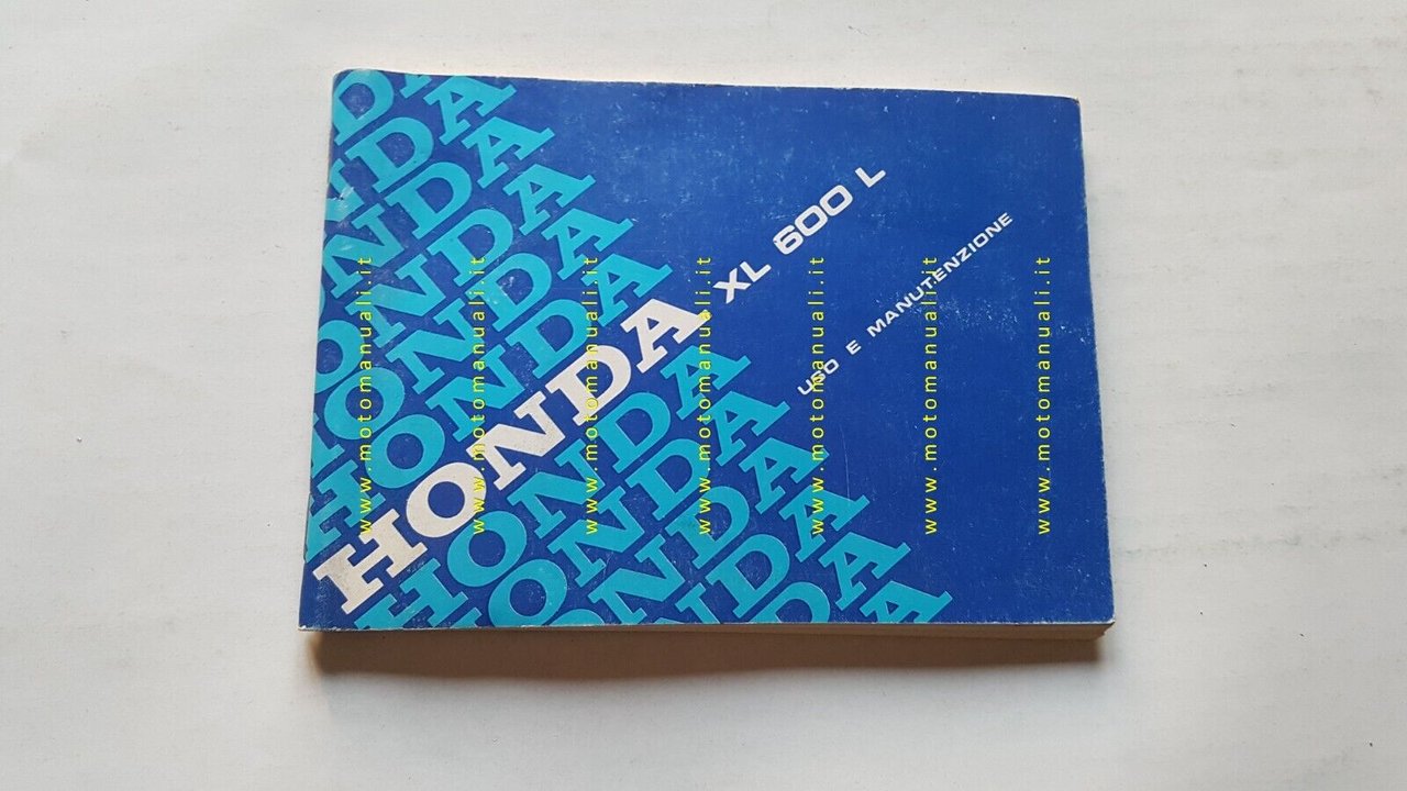 Honda XL 600 L 1984 manuale uso manutenzione originale ITALIANO