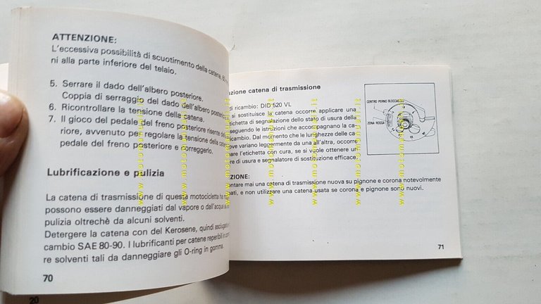 Honda XL 600 L 1984 manuale uso manutenzione originale ITALIANO