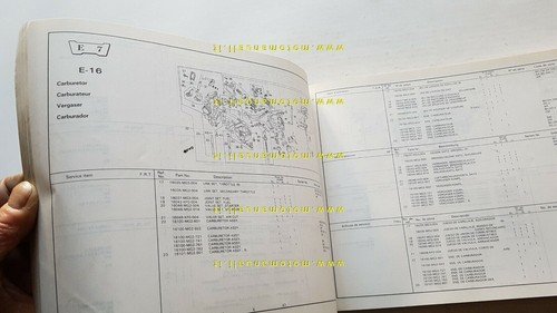 HONDA XL 600 R - L 1983 catalogo ricambi Enduro …