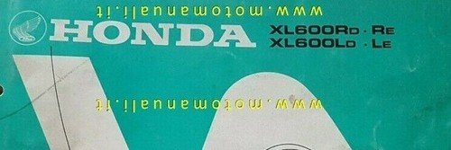 HONDA XL 600 R - L 1983 catalogo ricambi Enduro …