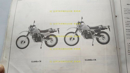 HONDA XL 600 R - L 1983 catalogo ricambi Enduro …