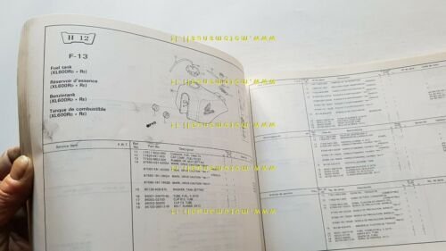 HONDA XL 600 R - L 1983 catalogo ricambi Enduro …