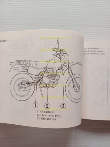 Honda XL 600 R - XL 600 L 1983 manuale …