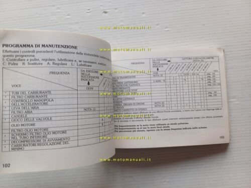 Honda XL 600 RM 1985 manuale uso manutenzione italiano originale